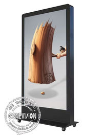 Android 6,0 Touch screen buiten Digitale Signage LCD van de de Erkenningscamera van het 65 Duimgezicht Reclamekiosk