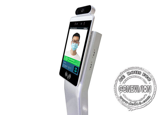 8“ de EU-de Scannerai van de Gezondheidscode LCD van de Camera het Slimme Pas Scherm met de Sensor van de Temperatuuropsporing
