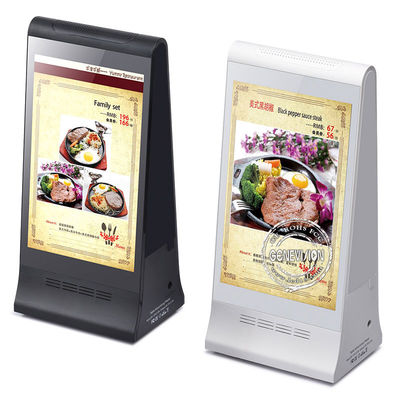 8“ LCD van de Restaurantdesktop Adverterende Speler met het Dubbele Zij Dubbele Scherm