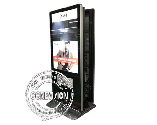Dubbele Digitale Signage 400cd/m2 van het Schermwifi LCD met Celtelefoon het Laden Post