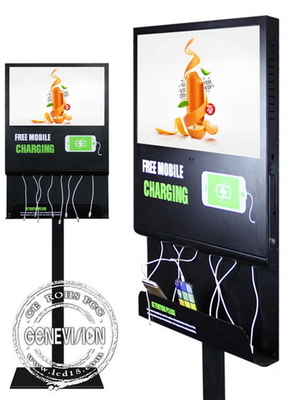 Commerciële 21.5in Telefoon die LCD Digitale Signage laden