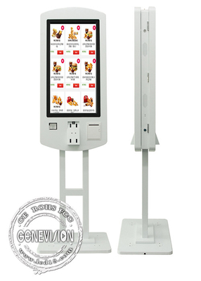 32 duim Dubbel Zijtouch screen dat Kiosk tot Self - service voor Restaurant opdracht geeft