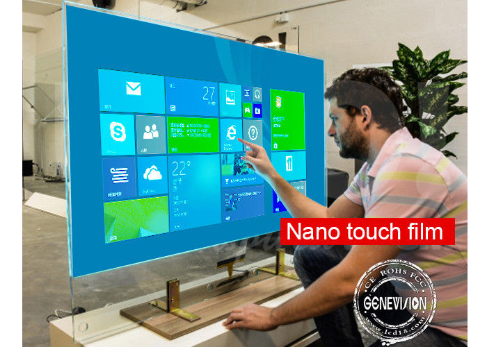 De interactieve Capacitieve van het de Filmpcap Touche screen van de Aanrakingsfolie Muur van de de Kiosk Transparante Nano Aanraking