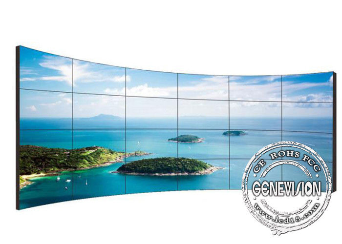 10W digitale Signage Videomuur 55 duim 4*8 boog het ultra grote Touche screen van Samsung IRL