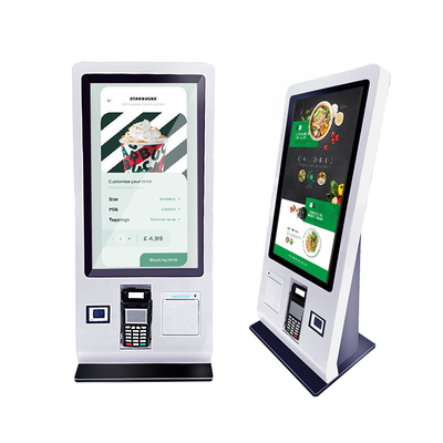 De Kiosk van de de Self - servicebetaling van het 23,6 Duimtouche screen met ROM van RK3399 2G RAM 16G