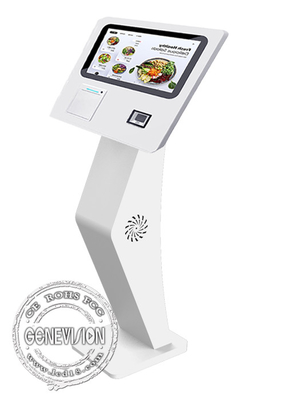 15.6“ de Dienstkiosk van QR Code Reader Self van de Muur Monteerbare Printer met PC allen in