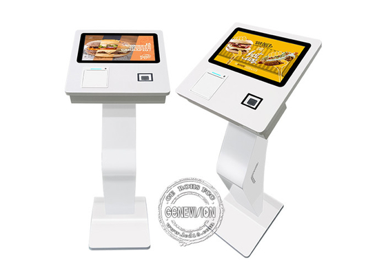 15.6''Touch Screen Terminal Zelfbestelende Betaalkiosk Met Printer 2D Scanner