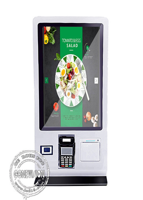 24-inch restaurant aanrecht zelfbetalingskiosk met printer QR-codescanner