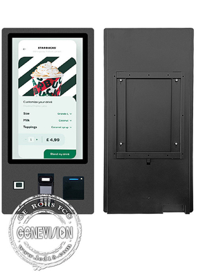 De zwarte 32 Duimmuur zet de Kiosk van de Self - servicedruk voor Bankhotel op