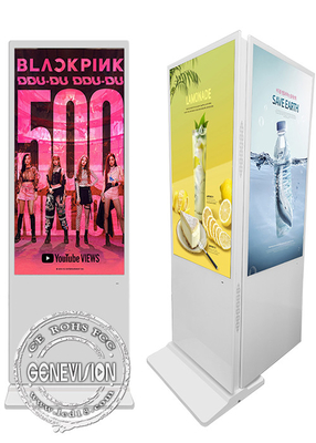 Dubbelzijdige kiosk van 55 inch voor binnenreclame voor winkelcentra