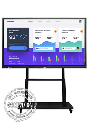 Anti-glare glas 85 inch 4K plat IR-aanraakscherm Android Win 10 Dual-systeem