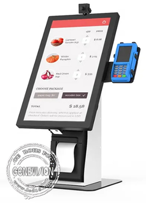15.6 / 21.5“ Cashless-Countertop de Thermische Printer QR Code Scanner van de Self - servicekiosk