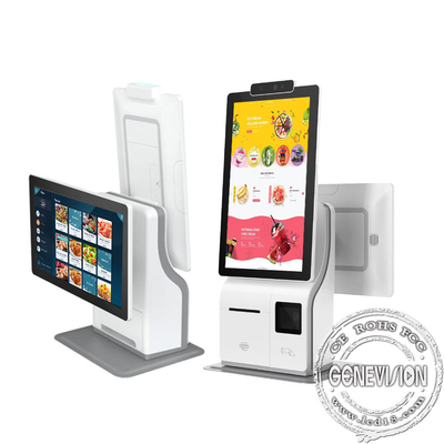 Streepjescodetype van de gezichtserkenning Kaartjesprinter Touch Ordering Display 15,6 Duim