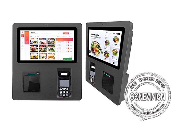 15,6 inch automatische zelfbedieningskiosk die betaalautomaat bestelt voor Resaurant Kfc Mc