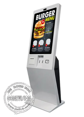 27 Inch Self Service Betaling Kiosk Cash Coin Loader Dispenser Windows Capacitief touchscreen