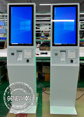 Palmprint Reader Wit Led Strip Fingerprint Self Service Kiosk Machine 27 Inch Windows PC All In One