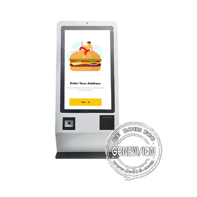 Desktop Android 24 inch touchscreen zelfbediening automatische betaalmachine voor restaurant