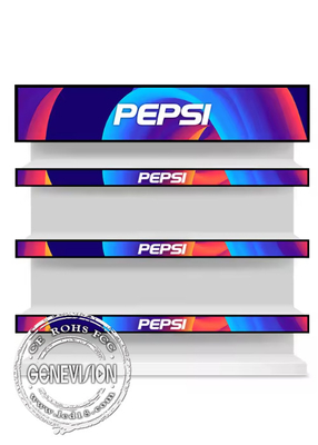 47.1 inch 4K Supermaket Shelf Edge Android LCD Bar Display Gratis Cloud Server Software USB Updating Stretched Monitor