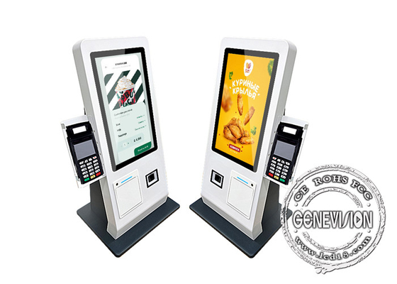 Desktop 15.6 inch Android11 System 2G 16G Self Service Payment Kiosk met Qr Scanner en 80mm Terminal Printer POS