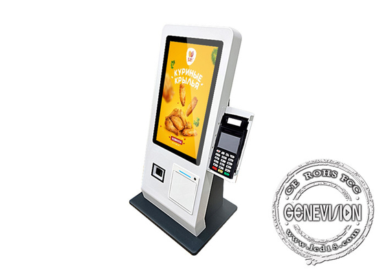 15.6 inch Touch Screen Monitor Android PC Kiosk Printer All In One Touch PC Winkelcentrum Hotel Kiosk Betaalkiosk