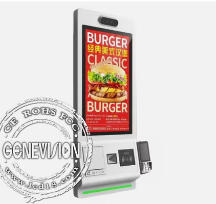 Restaurant zelfbediening betalingskiosk machine 21,5 inch met touchscreen en camera