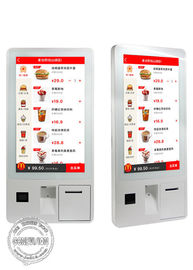 32 duim Android 7,1 OS of Venstersos Touch screen de Zelf het Bestel- Kiosk van de Rekeningsbetaling met POS-terminal voor Creditcard