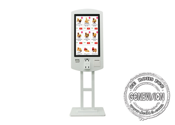 32 inch dubbelzijdig touchscreen betalingsterminal voor restaurant zelfbediening bestelkiosk