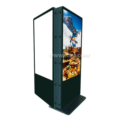 Tweezijdig groot scherm digitaal borden LCD reclame kiosk binnenvloer staande media display