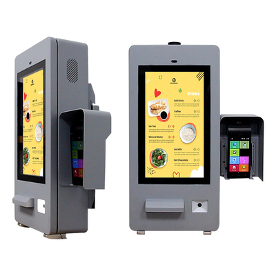 21.5 inch Outdoor Food Truck Trailer Self Service Kiosk Met Ventilator 5MP Camera