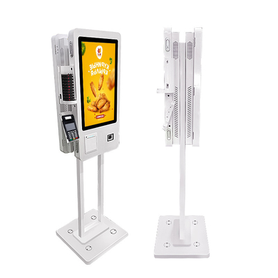 Het Dubbele Scherm van WiFi de Betalingskiosk van de 24 Duimself - service, Touch screen Zelf het Bestel- Kiosk