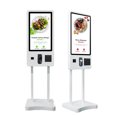 24 van de de Kioskself - service van het duimtouche screen van de de Ordemachine het QR Codescanner met Printer