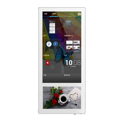 Lift twee schermen reclame-machine In 18,5 + 10,1 inch Split LCD Digital Display