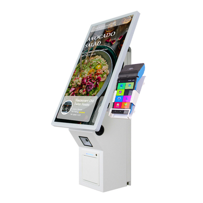 21.5 15,6 inch wit automatisch cashless restaurant zelfbediening kiosk muur montage