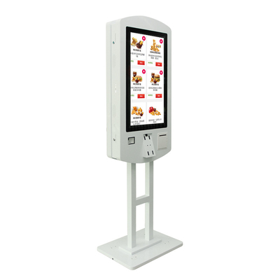 Dubbelzijdig zelfbediende betaalterminal kiosk met QR-scanner