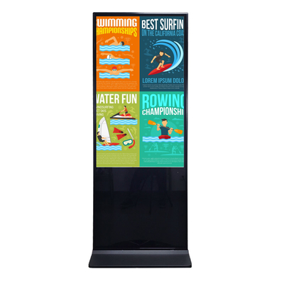 55 inch Full Black 10 Points IR Touch Screen Kiosk Android Windows systeem All in One