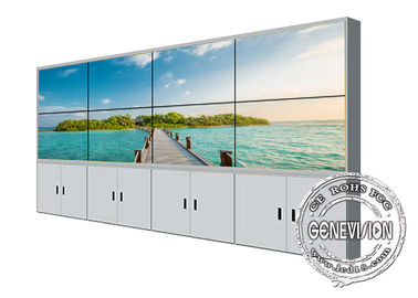Video de Muur Smalle Vatting die van 55inch 4K UHD het Schermlcd de tribunekabinet verbinden van de Vertonings2*4 Vloer