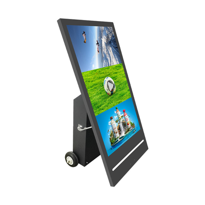 43 inch uitwendige verwijderbare digitale signage kiosk batterij aangedreven met LED-licht