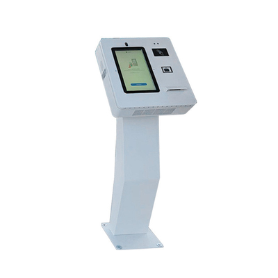 15.6 inch Cashless Payment Kiosk met ingebouwde Sticker Printer Camera Microfoon NFC en QR Code Scanner Waterdicht