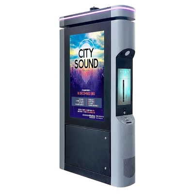 55 inch 4K Smart City Air Quality Sensor IK10 Explosiebestendige glas aanraakscherm Kiosk