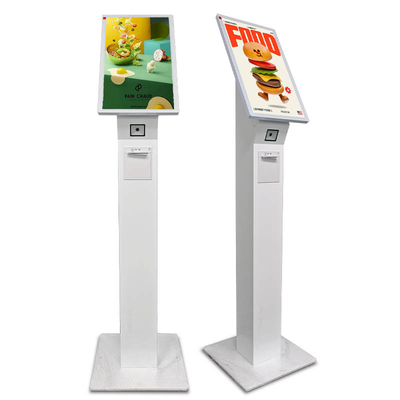 15.6 21.5 23.8 Inch Verticale Stand Witte Serve Slimmere Zelfservice Kiosk