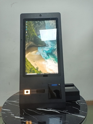 24 inch Room Card Dispenser PMS Hotel Self Service Kiosk Met OCR Passport Scanner