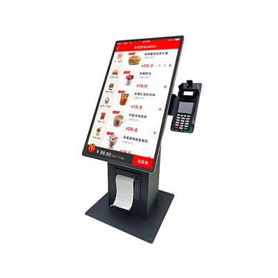 15.6 inch Self-Service POS Kiosk met touchscreen - Fast Food Ordering & Retail Payment System