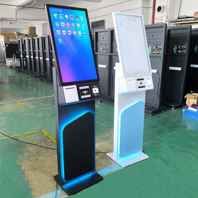27 inch zelfbediening betaalkiosk met LED lichtstrook en touchscreen