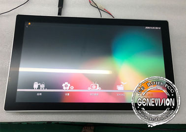 Digitale Signage van antiandroid van het Glansglas, de Videovertoningsraad van Busmedia player Wifi 21,5 Duim