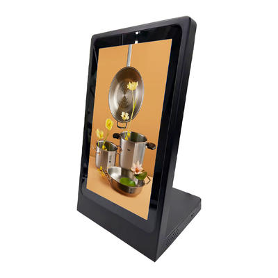 15,6 inch Table Top L-vormige LCD PCAP Touch Digital Signage Display Draagbare Touchscreen Menu Monitor voor Restaurant en Detailhandel