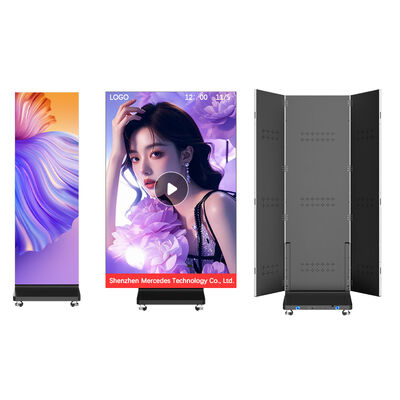 Drievoudig dubbelzijdig P2.5 P1.86 P1.53 P1.25 LED mobiele posterscherm