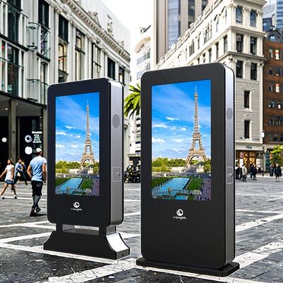 55 inch buiten waterdicht digitaal signage touchscreen tv 4k lcd advertentie speler kiosk