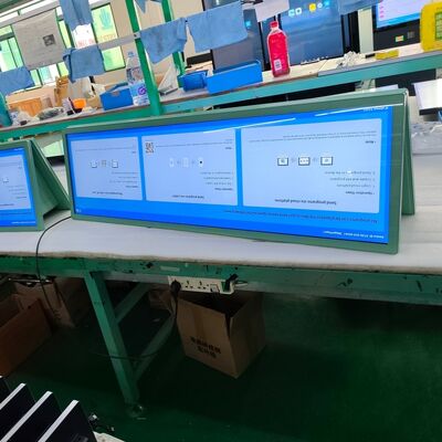 49.5 inch Dual Screen Plafond gemonteerd Digitaal Signage Menu Display voor Restaurant