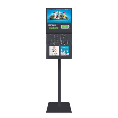 15.6 inch Full HD-resolutie Reclame-LCD-scherm met meerdere oplaadkabels en industriële A+-graad LCD-paneel