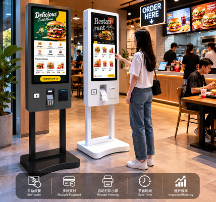 32 Zelf de Betalingskiosk Windows10 die van het duimpcap Touche screen Machine tot Kiosk met Thermische Printer opdracht geven